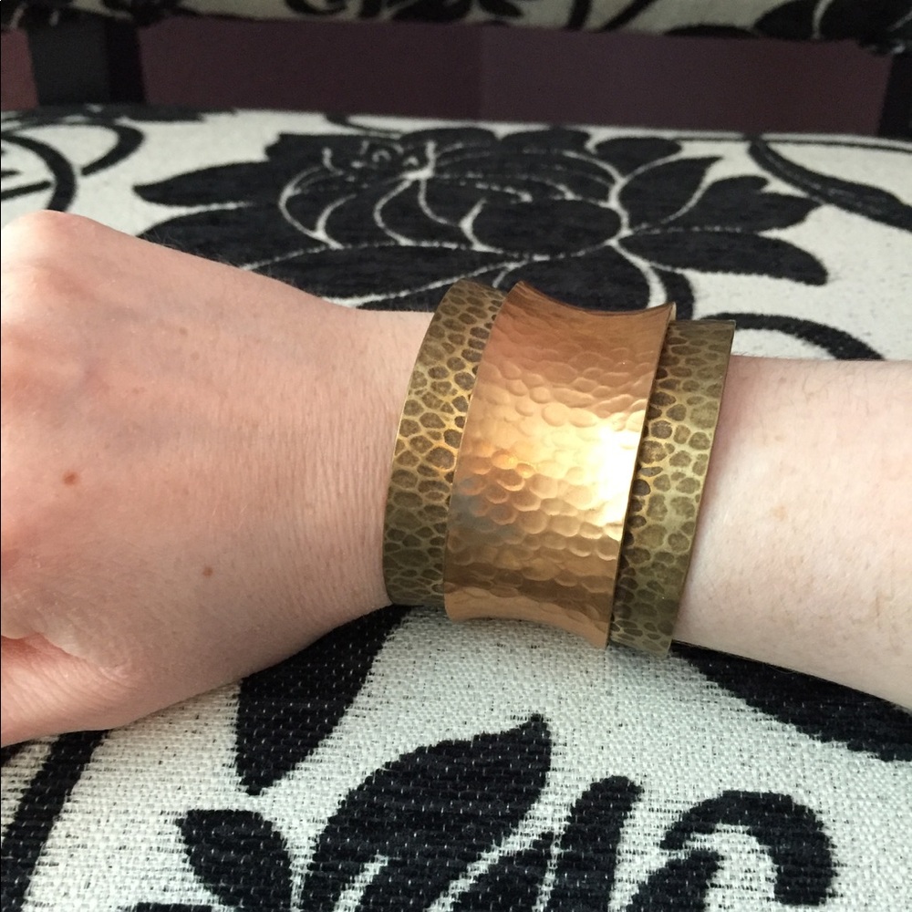 Anthropologie Goddess Golden Cuff Bracelet, One Size, EUC